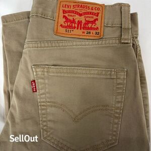 Levi's 511 Slim Fit Men's Jeans Brown Size 28x32 Denim Stretch